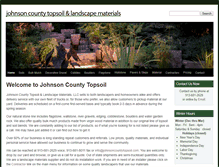 Tablet Screenshot of johnsoncountytopsoil.com
